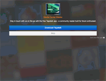Tablet Screenshot of forums.mediacentermaster.com